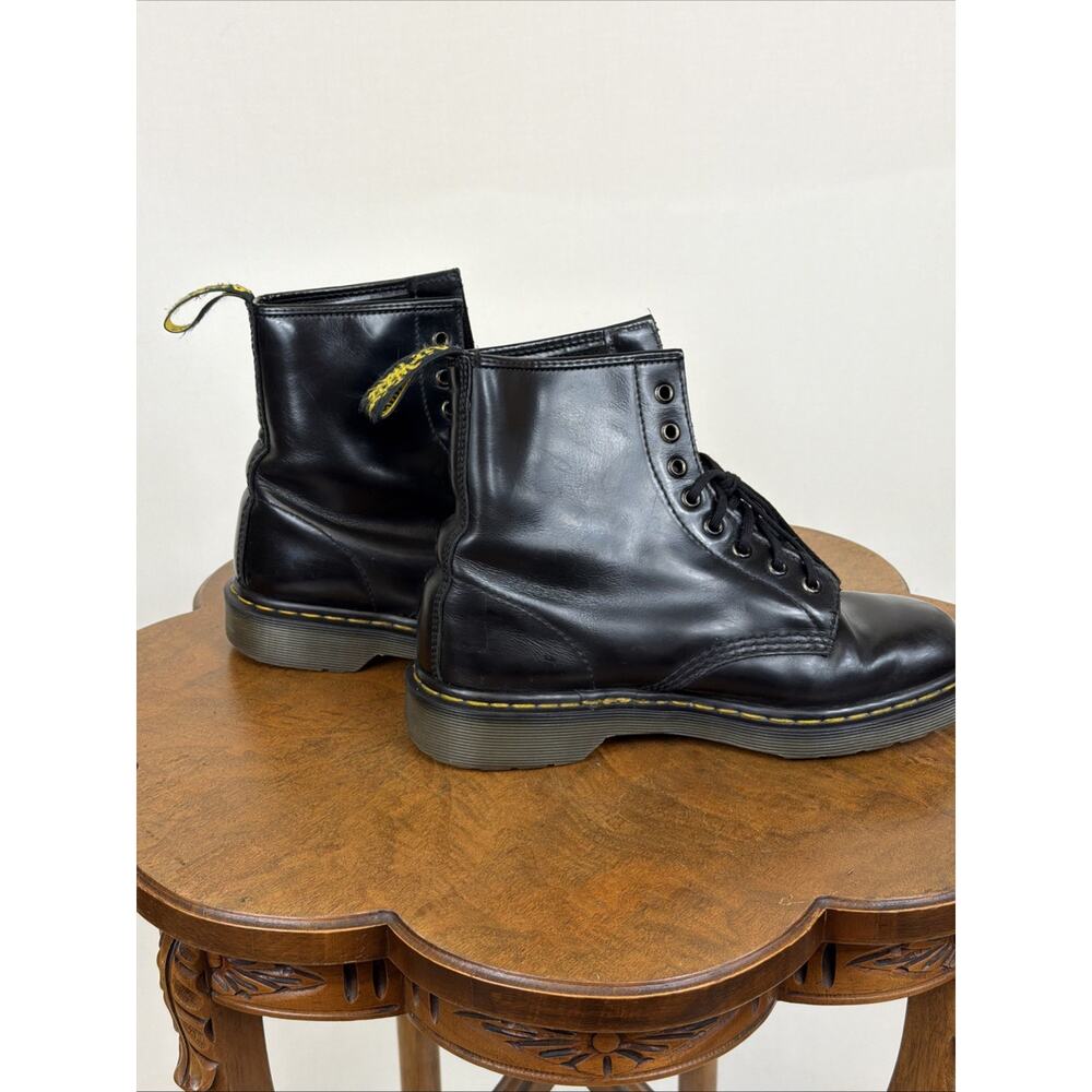 Dr Martens Black 8 Hole Lace Up Combat Boots Womens Size 8 - Picture 5 of 8